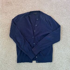 J. Crew Women's Navy Cardigan Sweater